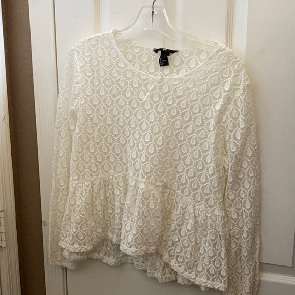 FINAL MARKDOWN H&m peplum style top large - Picture 1 of 3